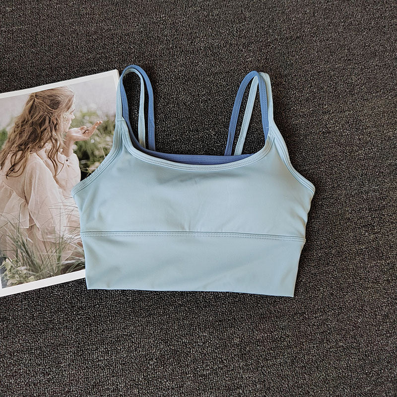 Shockproof Quick Dry Sports Bra, Support Side Boobs Anti-Sagging Yoga Camisole Top