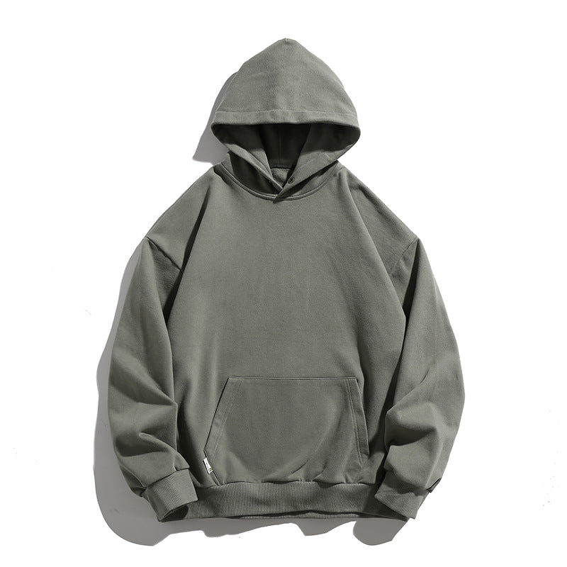 Hoodie men's and women's fall/winter loose solid coat 4color