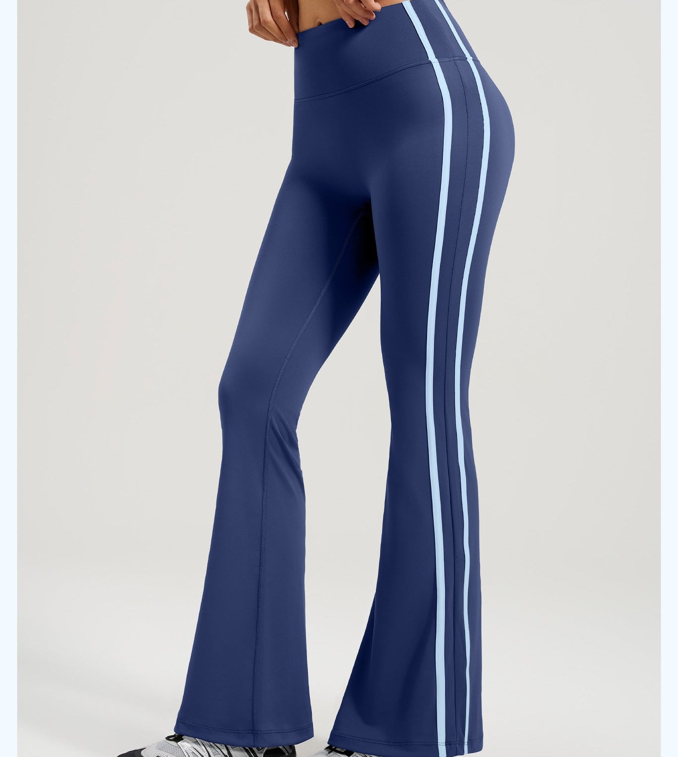 New Striped High Waist Flare Yoga Pants, Buttery Soft Stretch Butt Lifting Fitness Leggings for Women