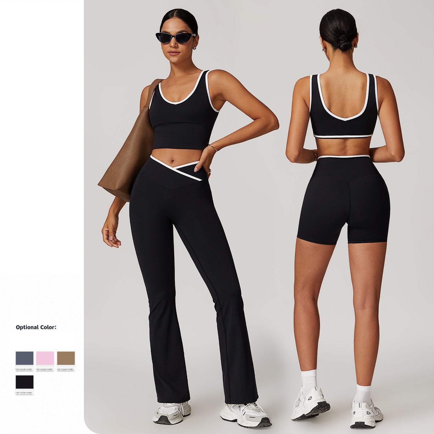 Cross high-waisted sports suit for women 8843