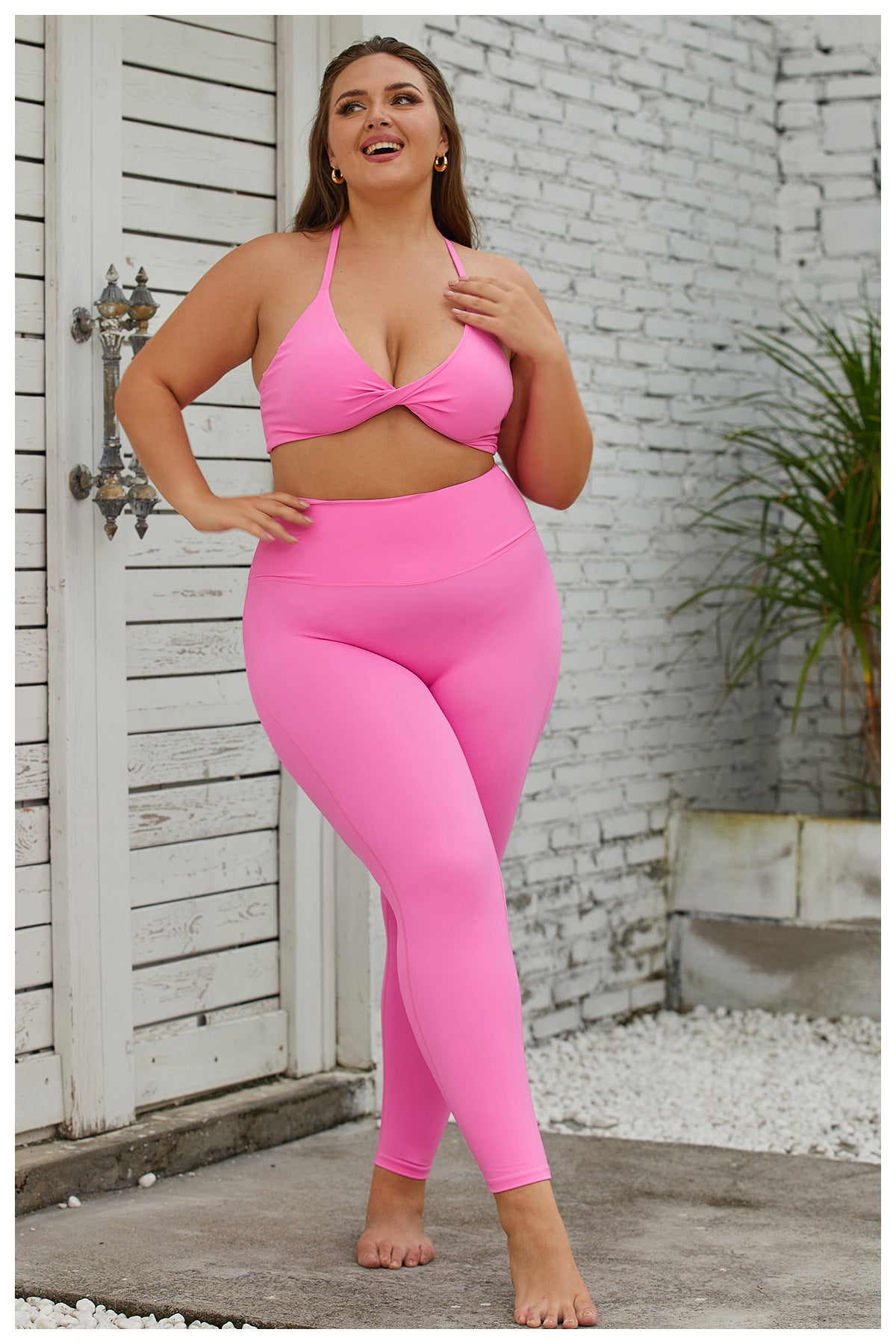 Plus size yoga suit high waist sports tight naked quick drying  suit 8013 3 colors