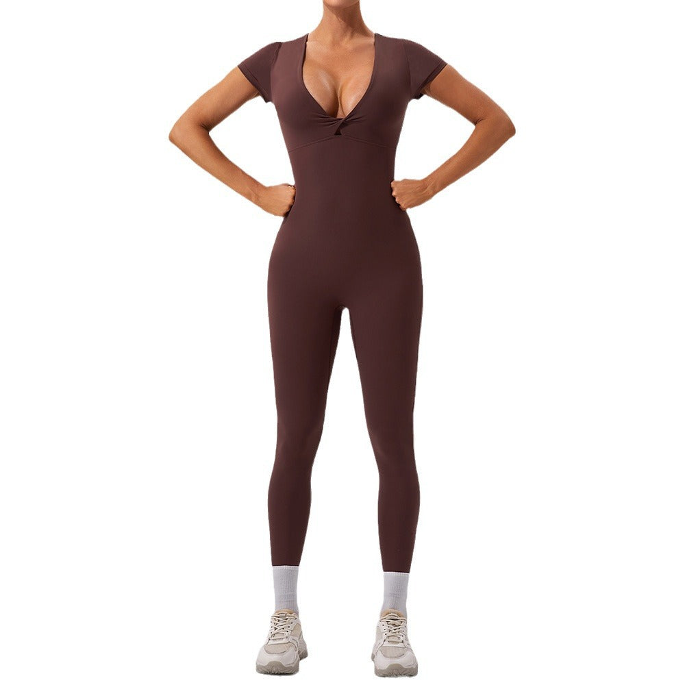 Plus Size Yoga jumpsuit one-piece bodysuit 5 colors