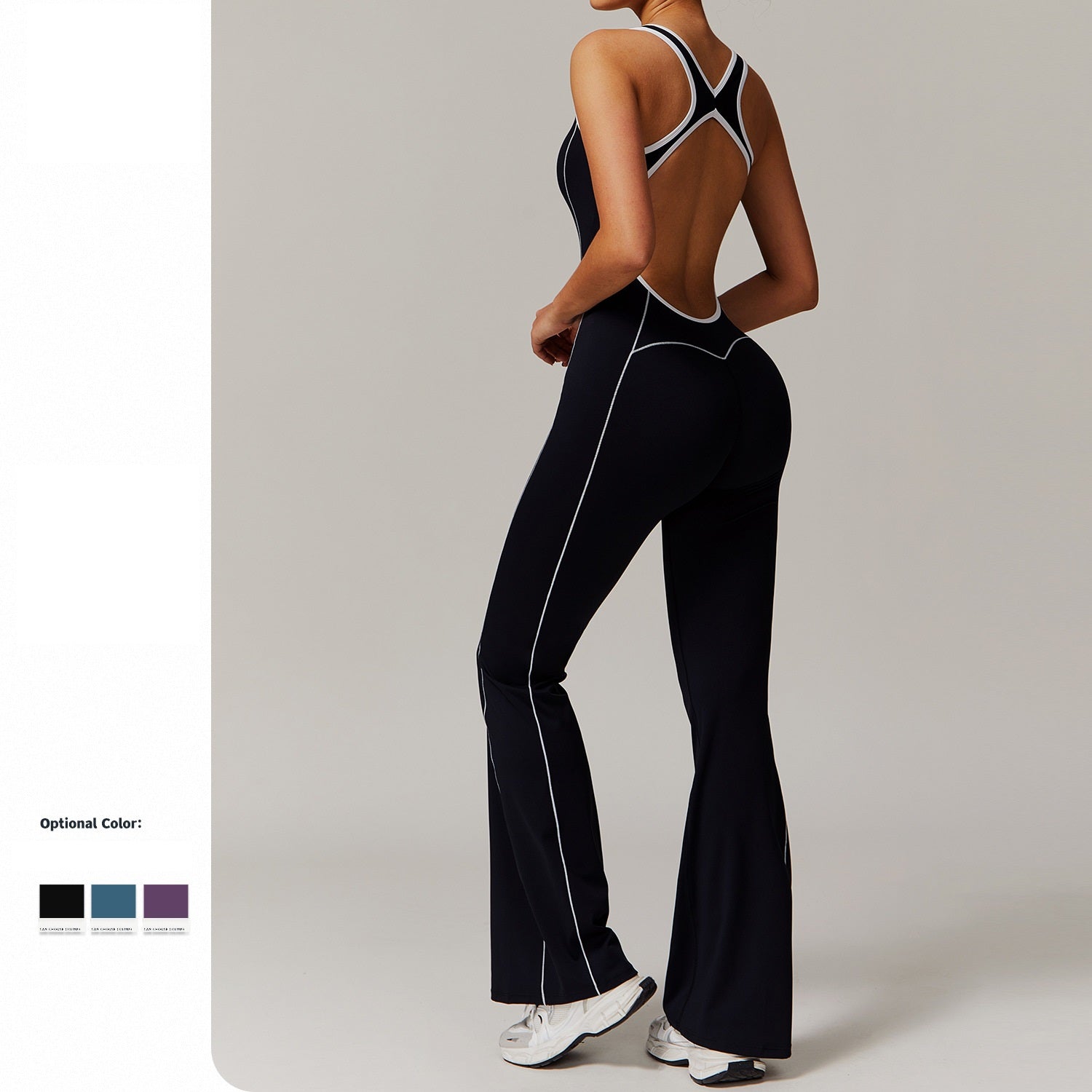 Exercise jumpsuit Hip Lift trumpet one-piece Yoga suit 5009