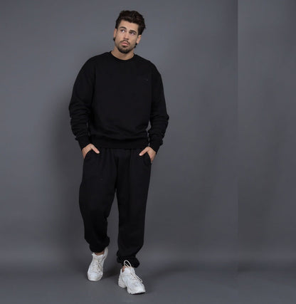 Fleece and thick crew-neck hoodie coat couple suit 6color