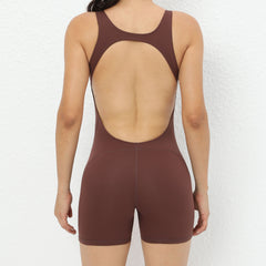 Quick dry nude integrated hip lift yoga jumpsuit 6 colors