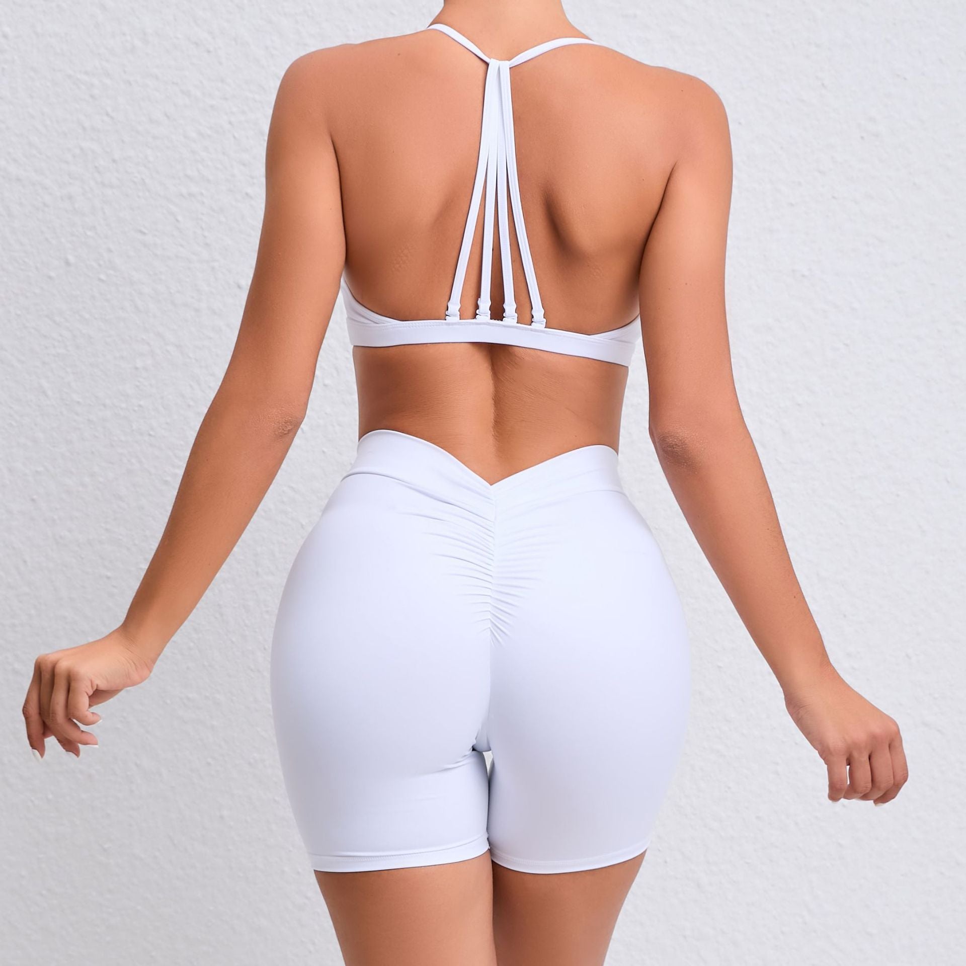 Quick dry nude Yoga set Sexy two-piece set in 5 colors