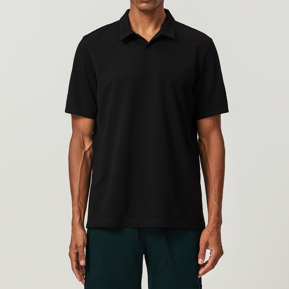 Loose unrestrained absorbent and breathable sports Polo shirt