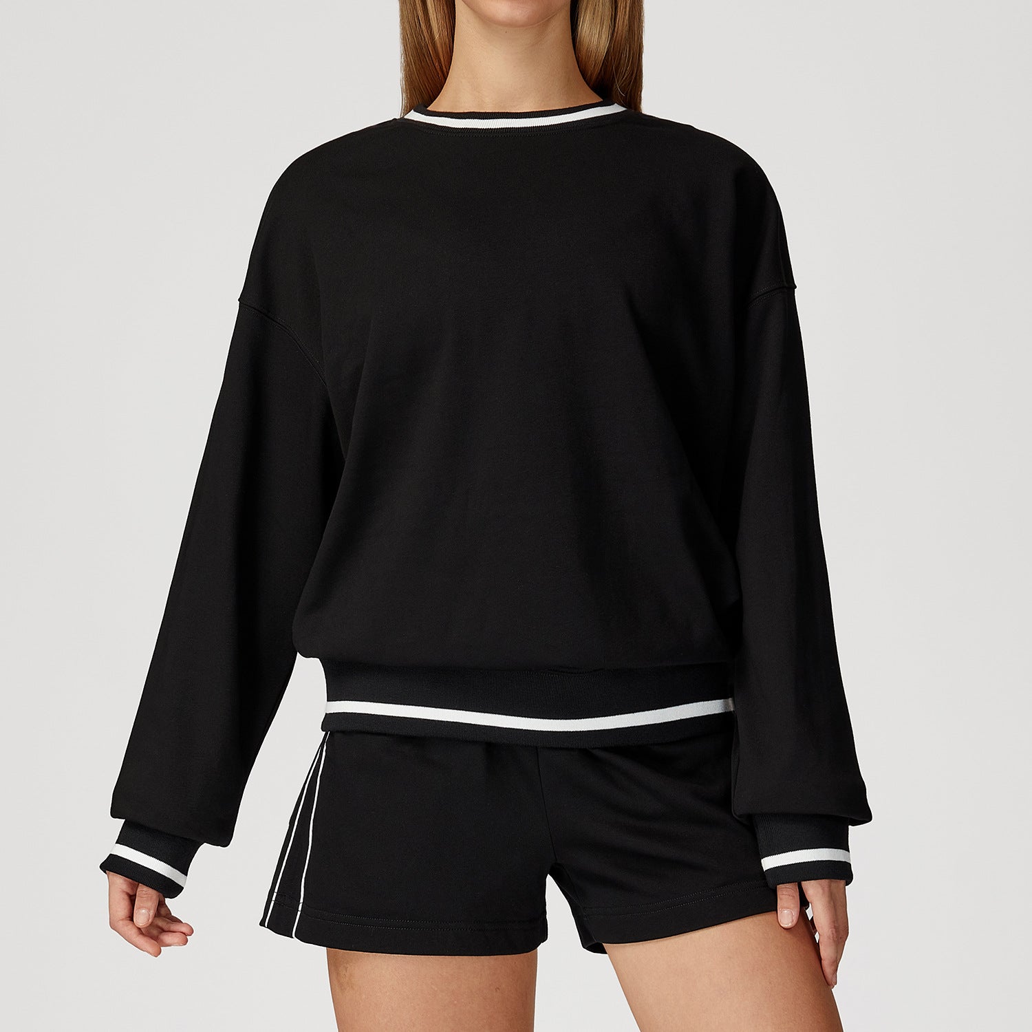 Women‘s hoodie suit comfortable versatile suit women's outdoor fashion sports suit 7028