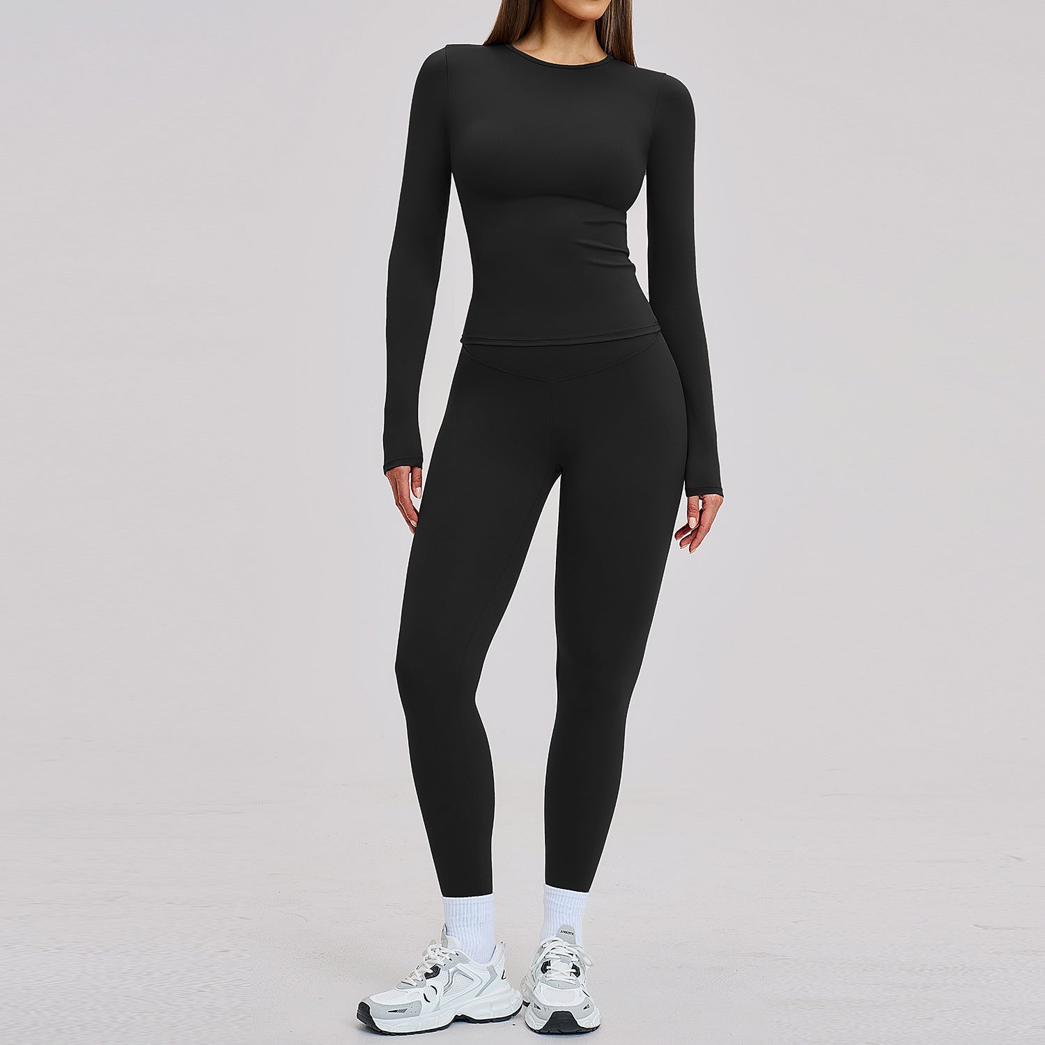 Yoga suit tight sports leisure suit female outdoor running fitness suit 8519
