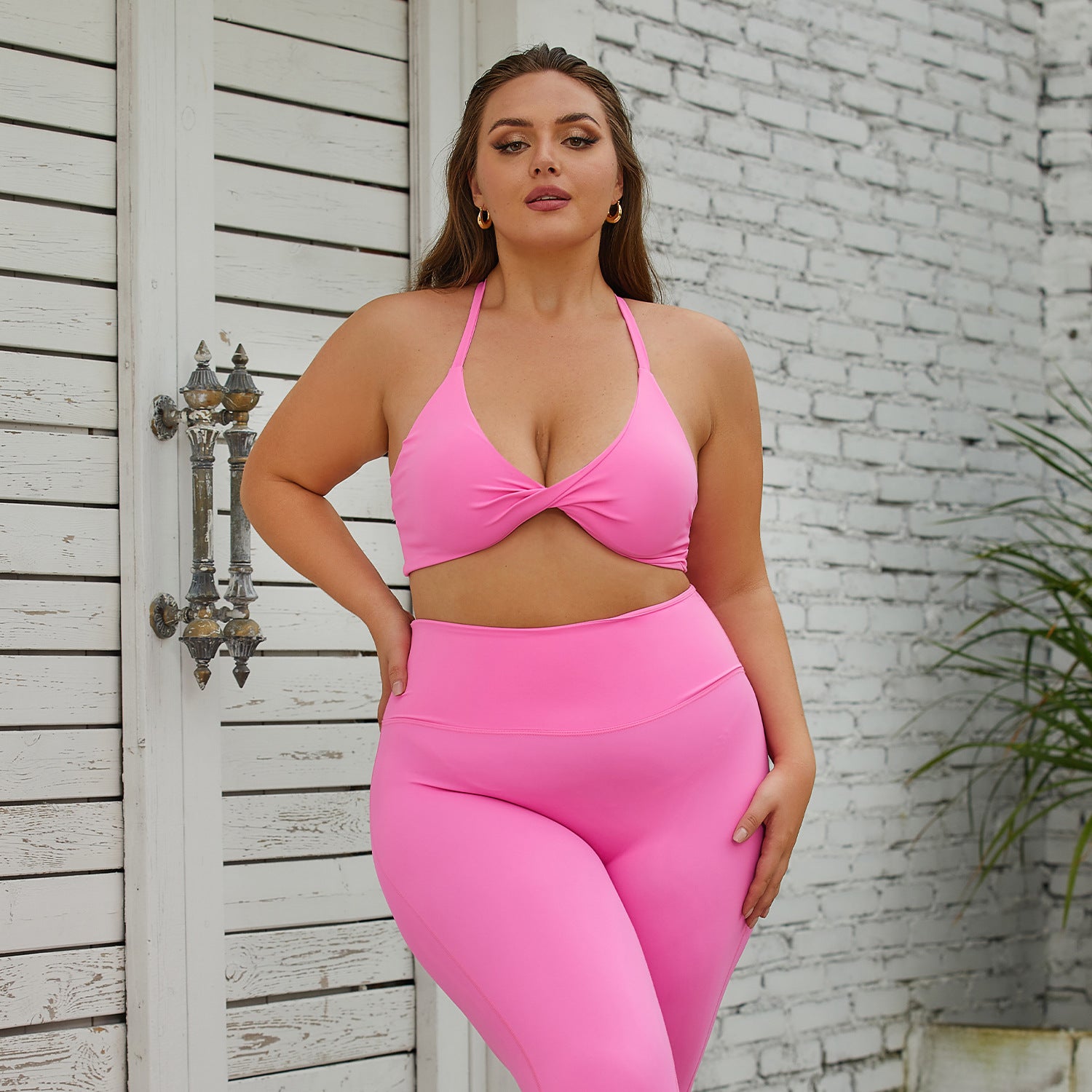 Plus size yoga suit high waist sports tight naked quick drying  suit 8013 3 colors