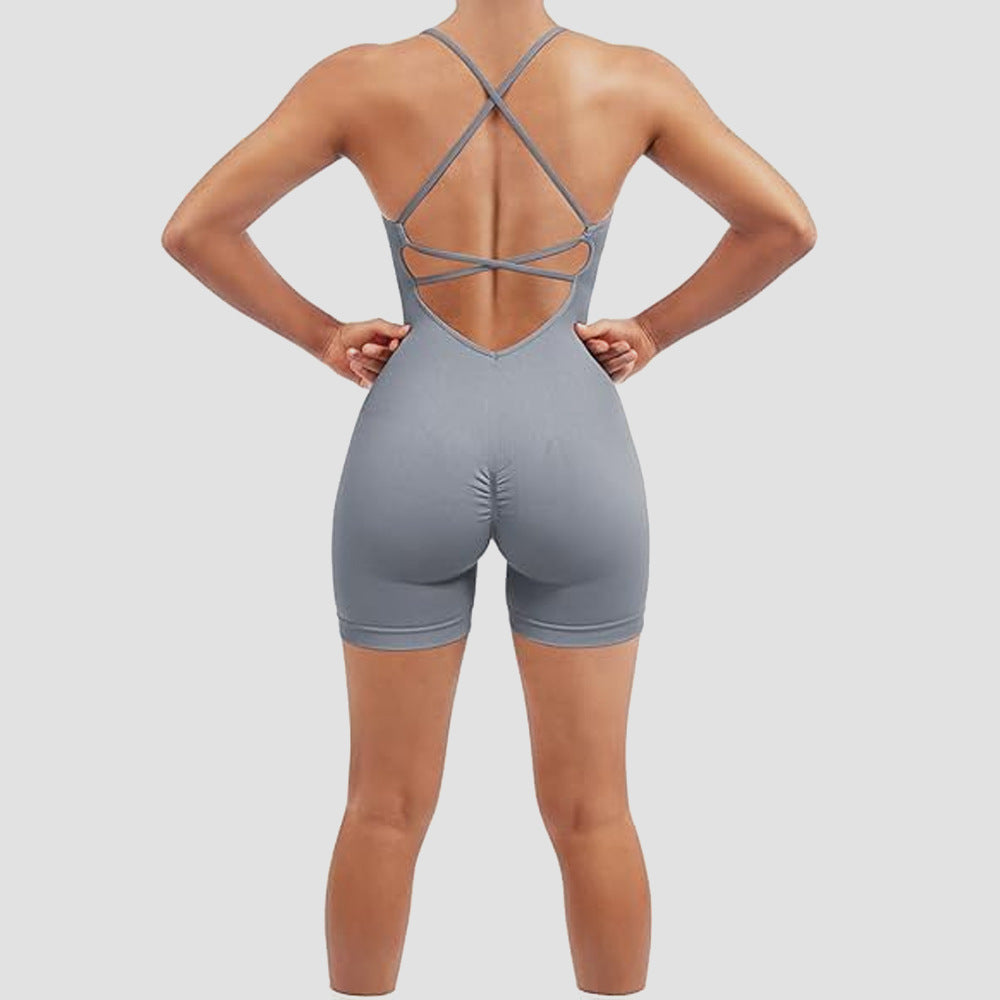 One-Piece Fitness Suit Quick-Drying 5colors