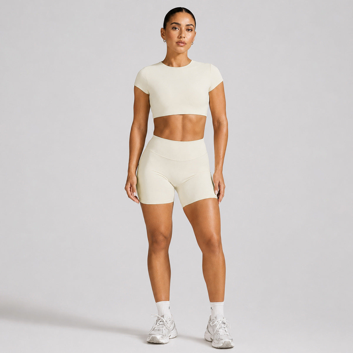 Backless Short sleeve T-shirt sports short sleeve suit women with breast pad fitness top outdoor sports yoga suit（副本）