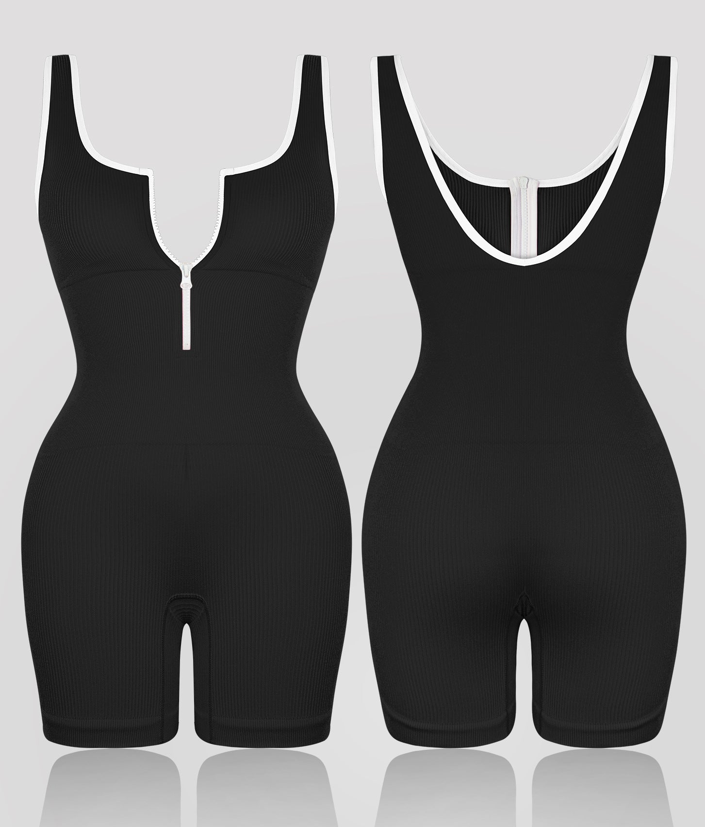 Seamless bodybuilding bodysuit 3 colors