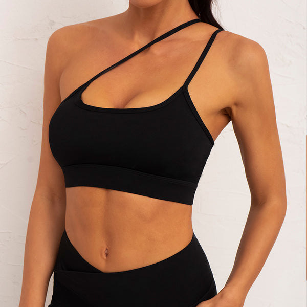 2023 New Sling Sports Bra Cross Beautiful Back Fitness Running Sports Underwear 5 Colors