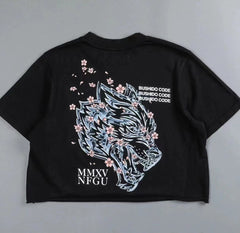 Yoga short top women's summer printing round neck short-sleeved loose navel sports T-shirt 4 colors