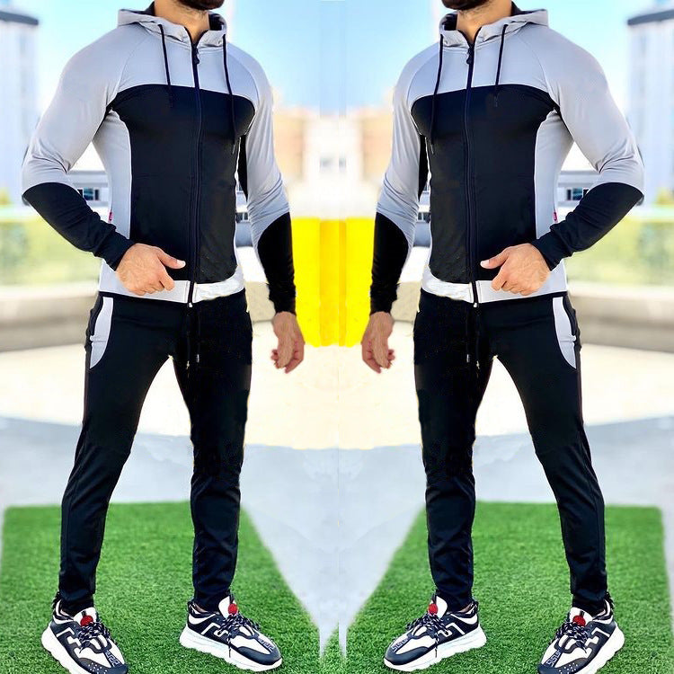 Men's trendy brand hooded sports sweater suit 6 colors