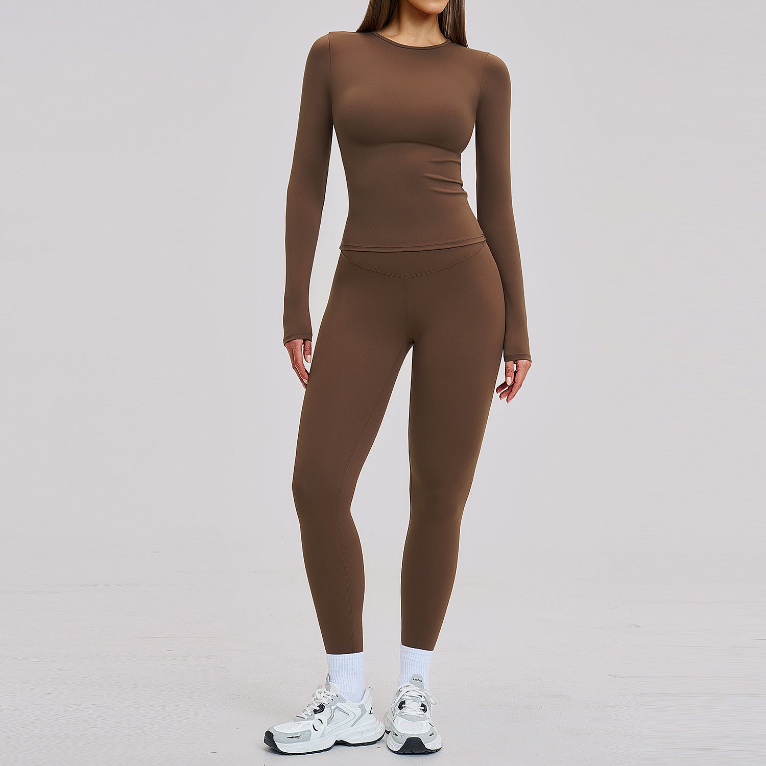 Yoga suit tight sports leisure suit female outdoor running fitness suit 8519