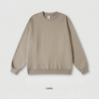 Wool loop 440G loose round neck solid color hoodie 11 colors