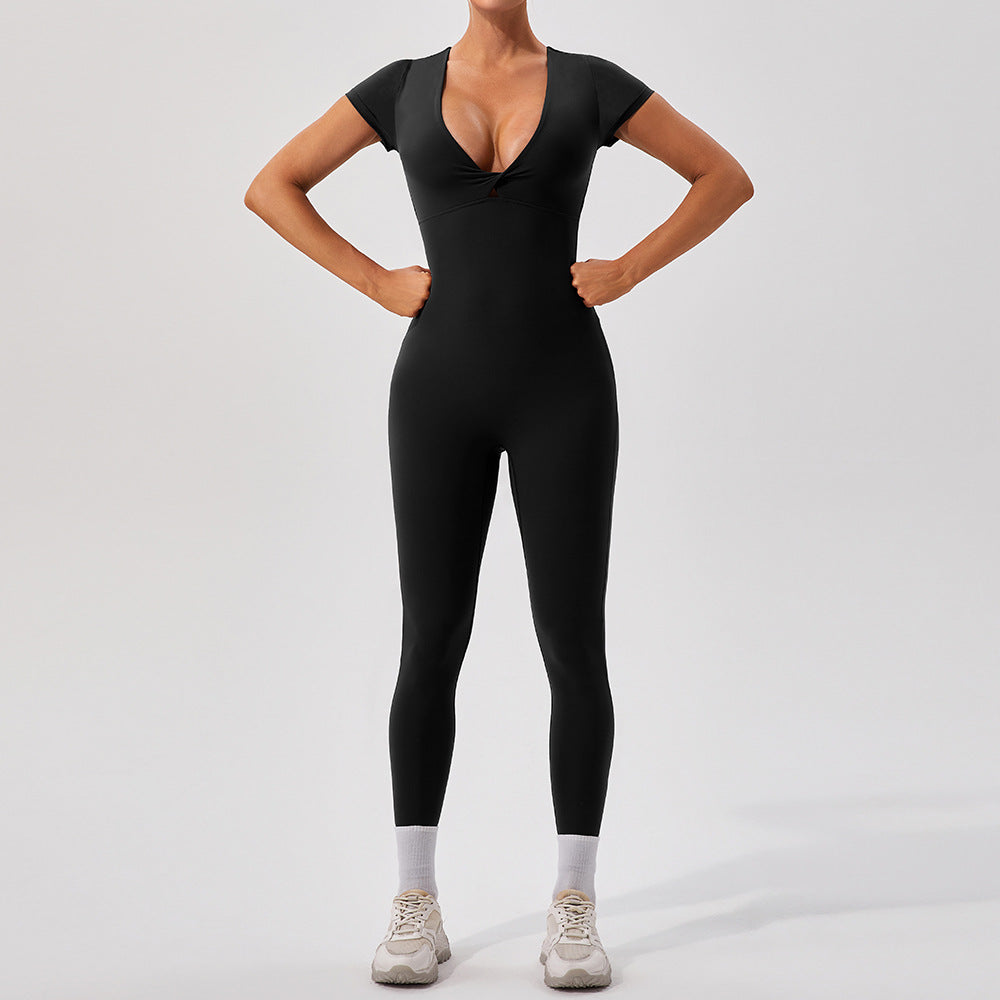 Plus Size Yoga jumpsuit one-piece bodysuit 5 colors