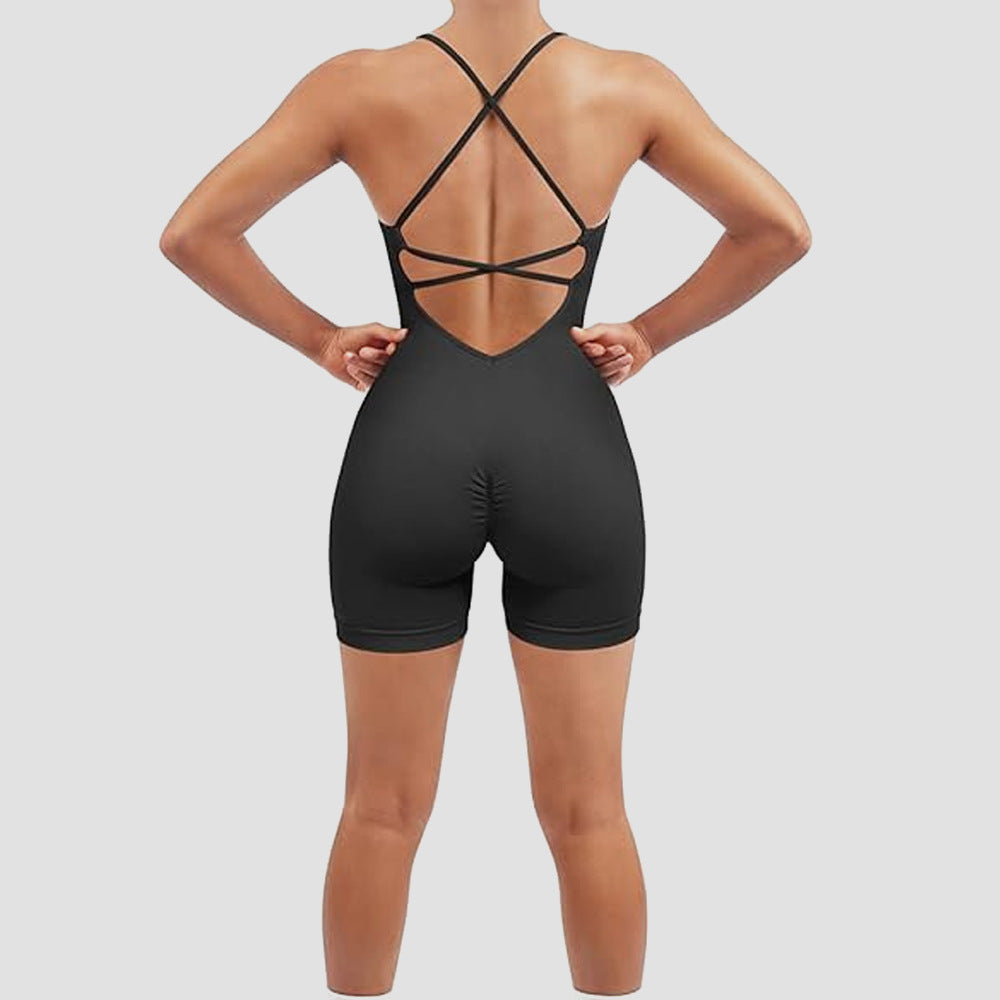 One-Piece Fitness Suit Quick-Drying 5colors