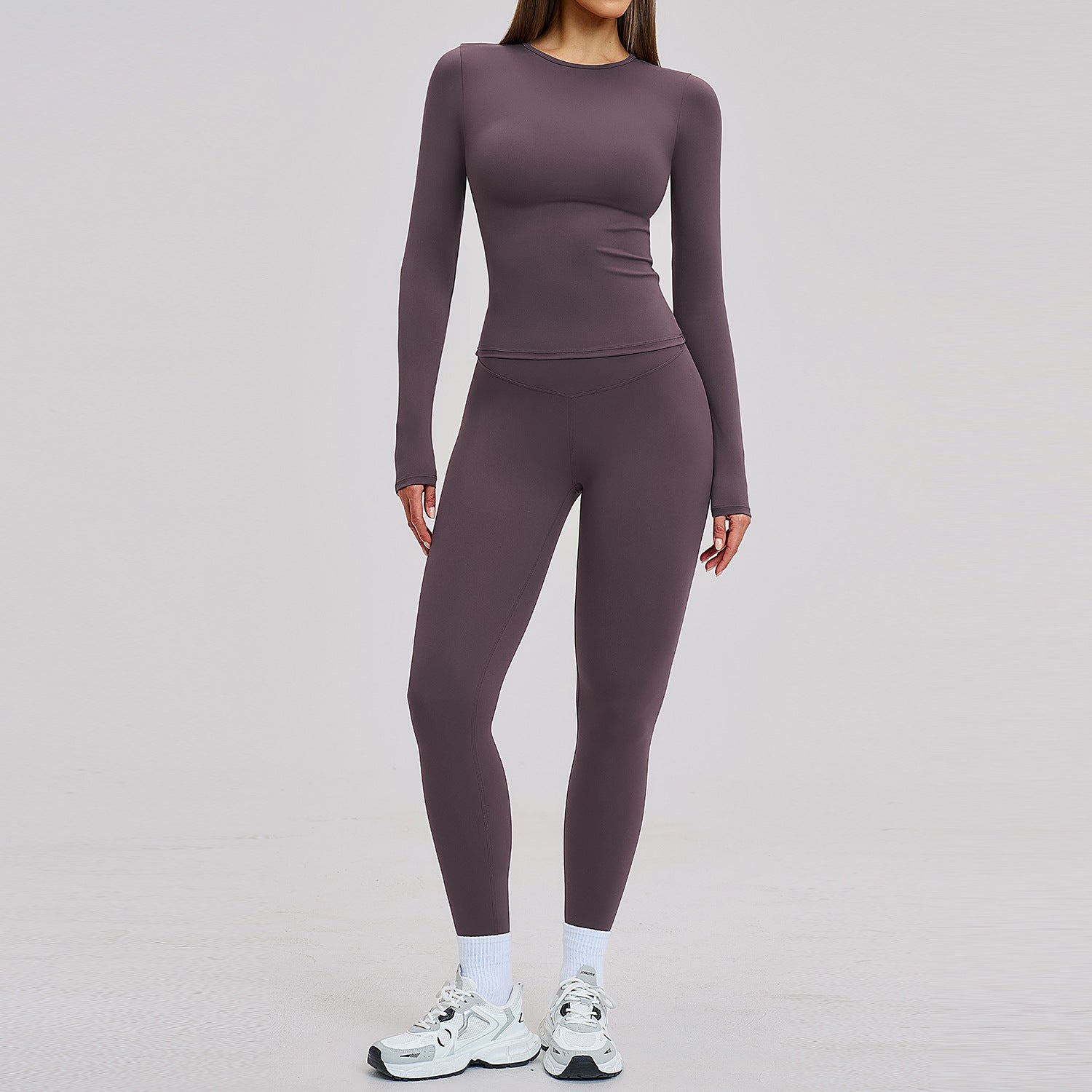 Yoga suit tight sports leisure suit female outdoor running fitness suit 8519