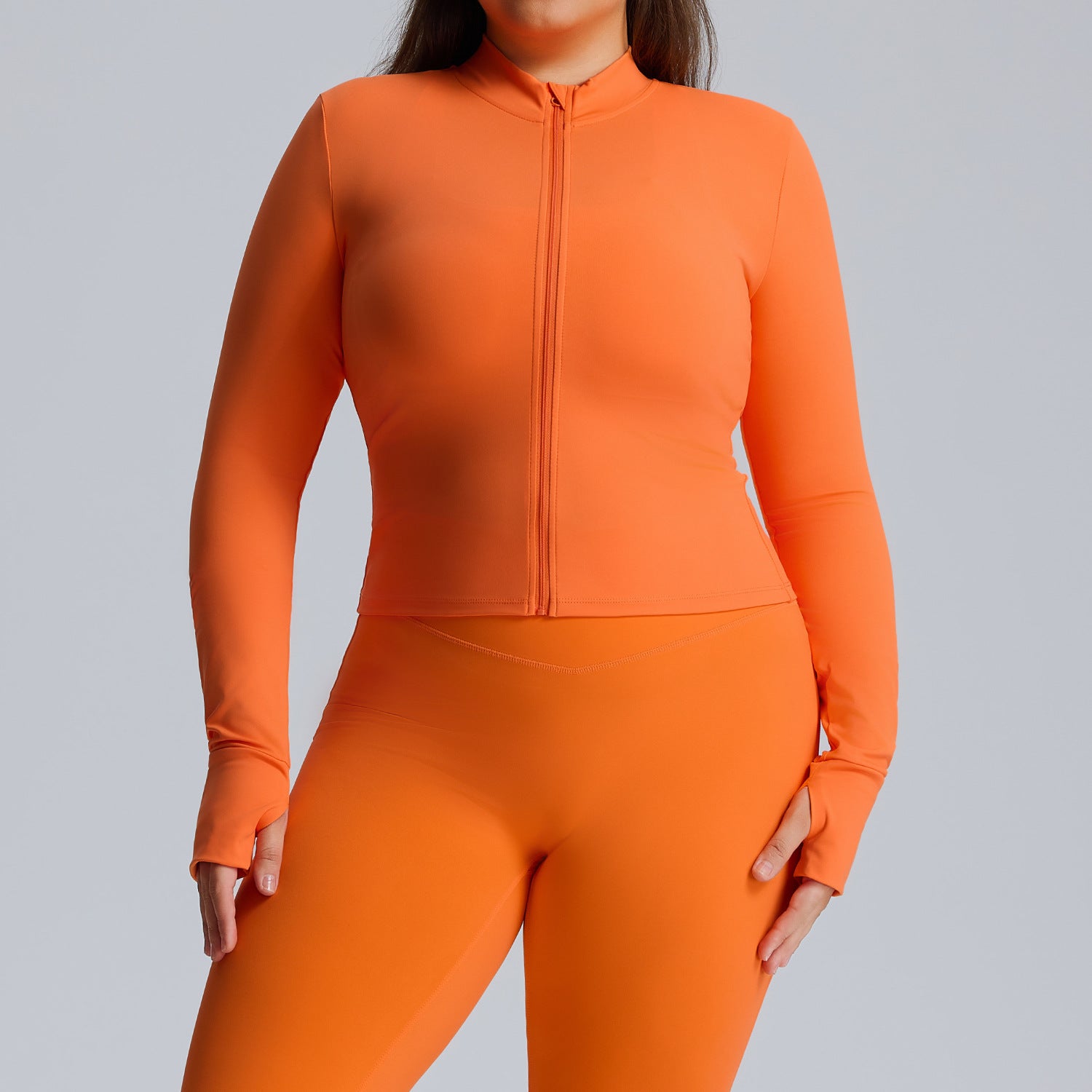 Plus Size High Waist Yoga Set for Women, High Stretch Butt Lifting Quick Dry Workout Tracksuit