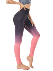 Gradient seamless yoga pants women's high waist peach hip fitness pants sports trousers 8 colors