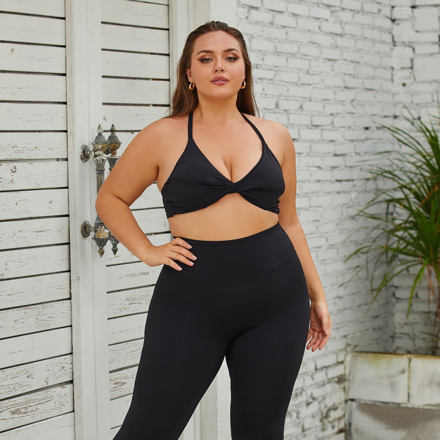 Plus size yoga suit high waist sports tight naked quick drying  suit 8013 3 colors