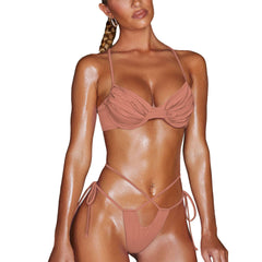 New Sexy Split Bikini Swimsuit 3040  5 Colors