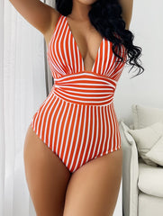 2023 New One-piece Swimsuit Sexy Striped Swimsuit Ladies Multicolor Bikini 5 Colors