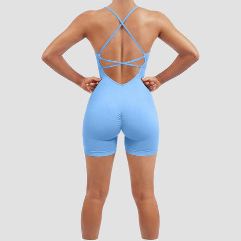 One-Piece Fitness Suit Quick-Drying 5colors