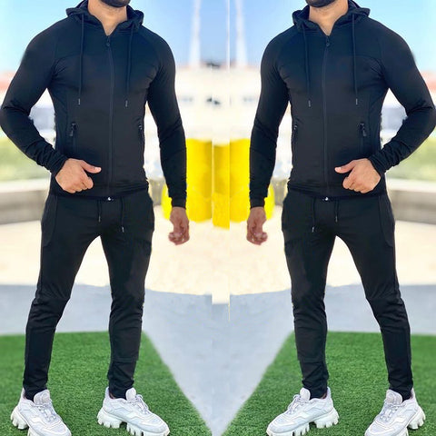 Men's trendy brand hooded sports sweater suit 6 colors