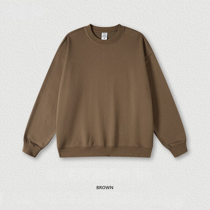 Wool loop 440G loose round neck solid color hoodie 11 colors