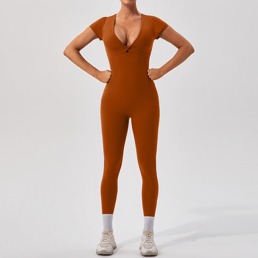 Plus Size Yoga jumpsuit one-piece bodysuit 5 colors
