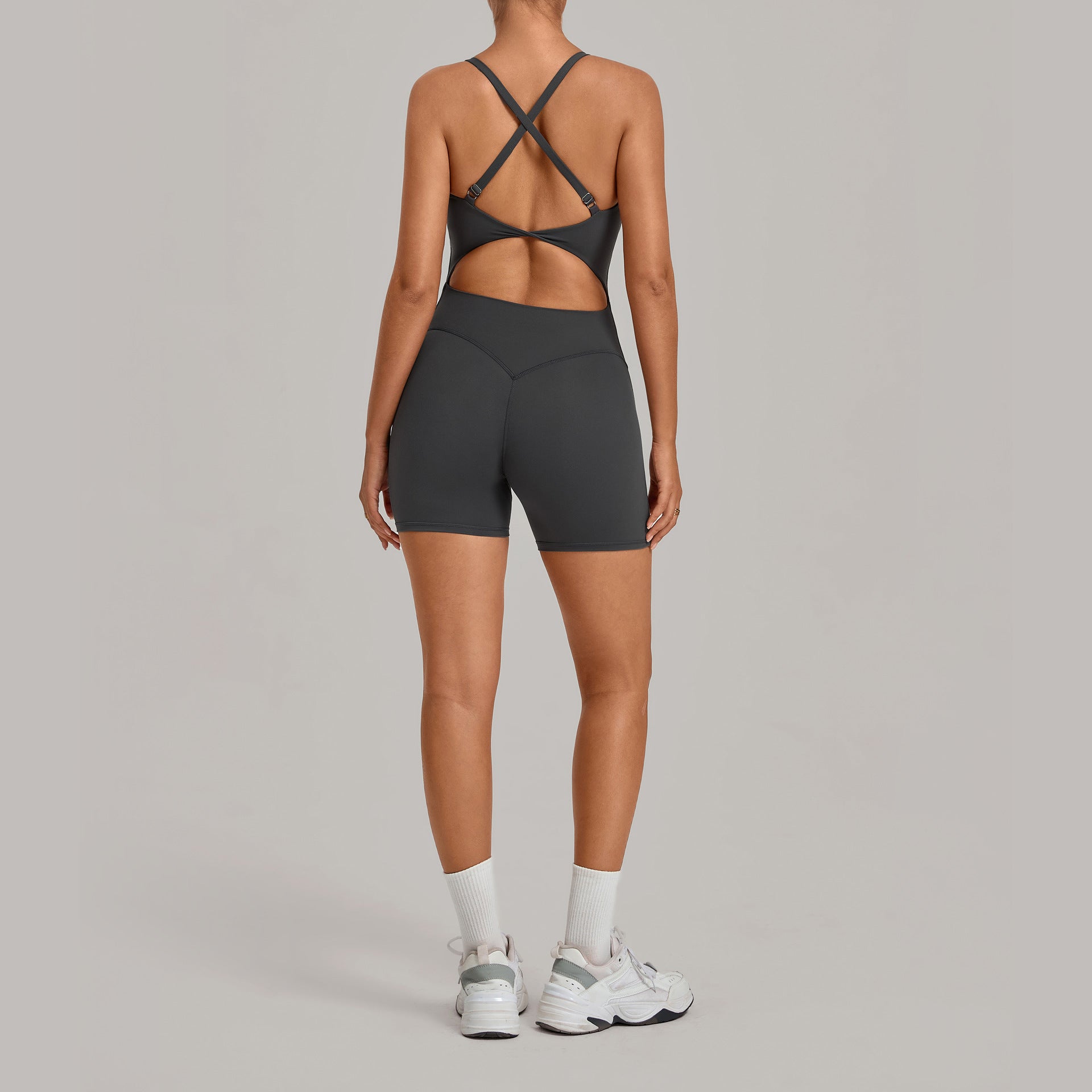 Adjustable clasp yoga suit cross abdominal lift hip movement yoga suit