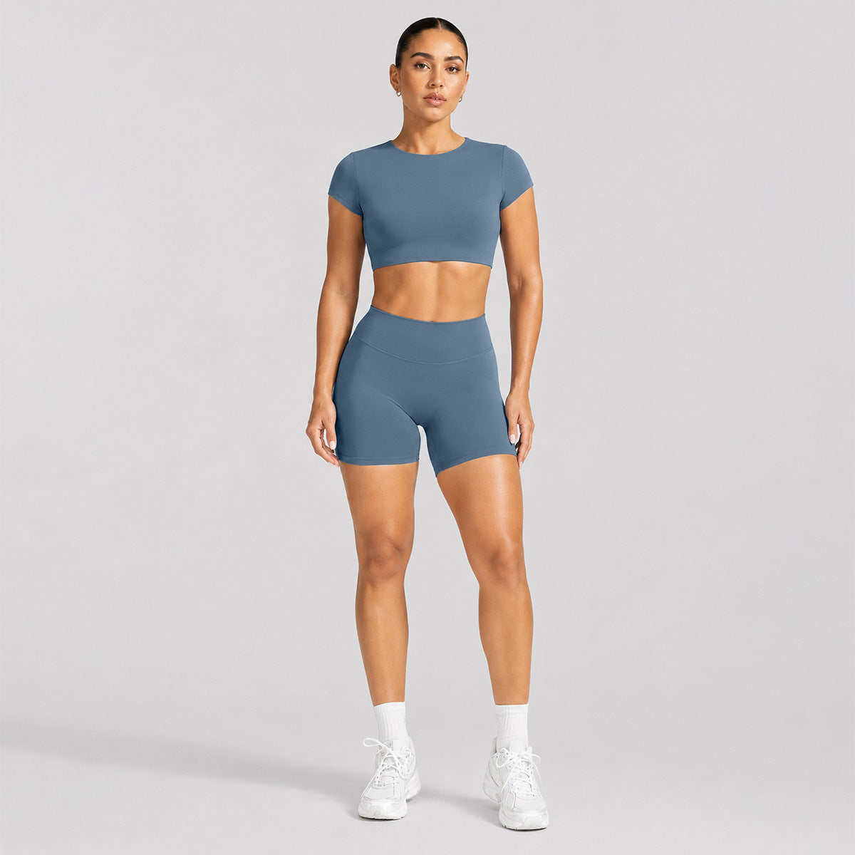 Backless Short sleeve T-shirt sports short sleeve suit women with breast pad fitness top outdoor sports yoga suit（副本）