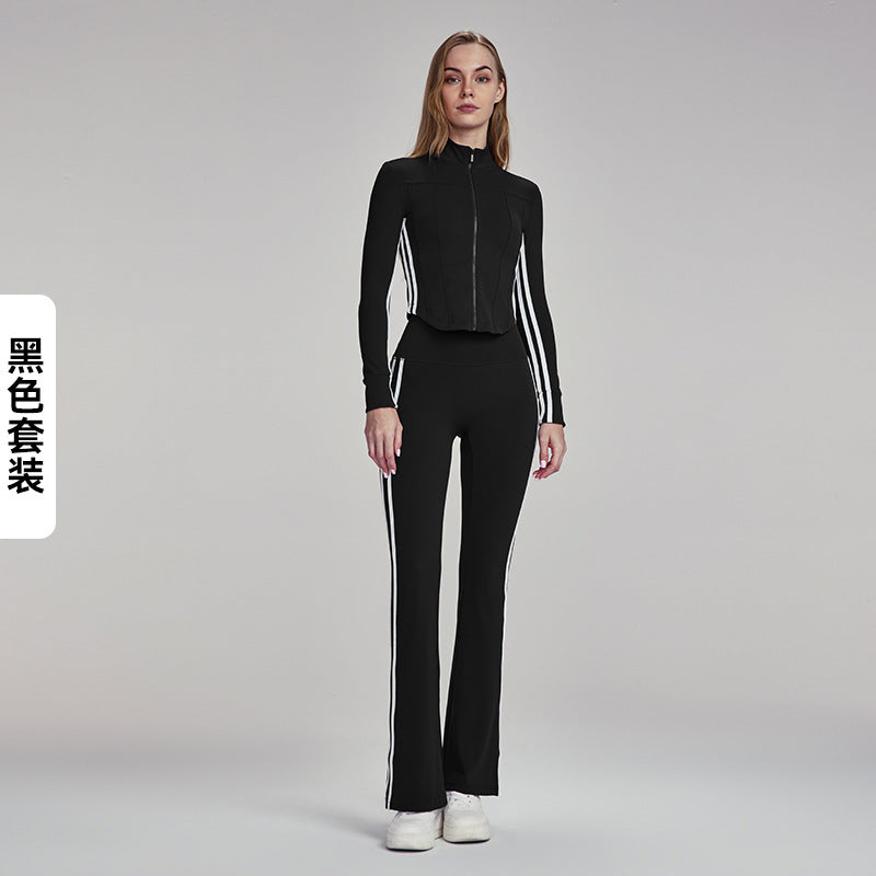 Yoga suit  two-piece set autumn leisure all-match outdoor running fitness suit sports suit