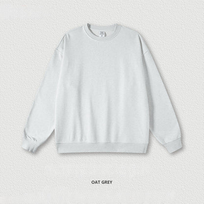 Wool loop 440G loose round neck solid color hoodie 11 colors