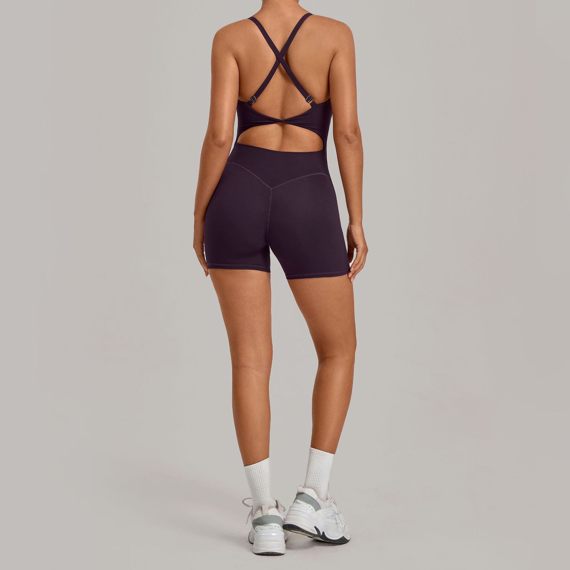 Adjustable clasp yoga suit cross abdominal lift hip movement yoga suit