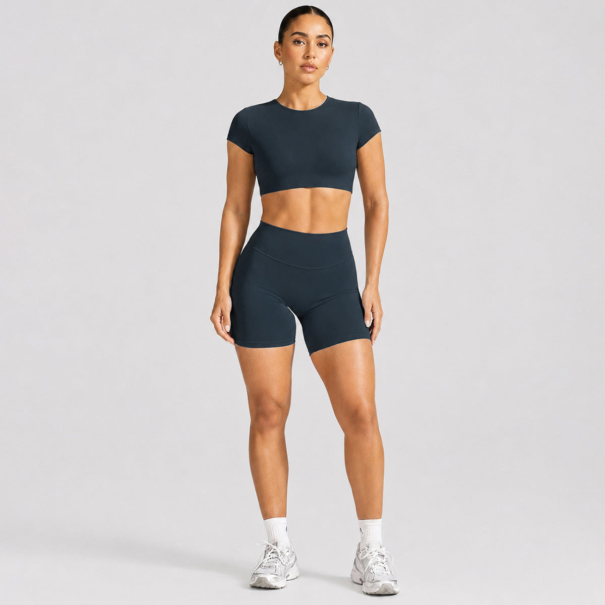 Backless Short sleeve T-shirt sports short sleeve suit women with breast pad fitness top outdoor sports yoga suit（副本）