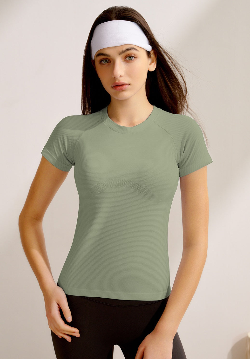 New yoga clothes women's sports top short sleeve professional Pilates training speed dry running yoga fitness clothes