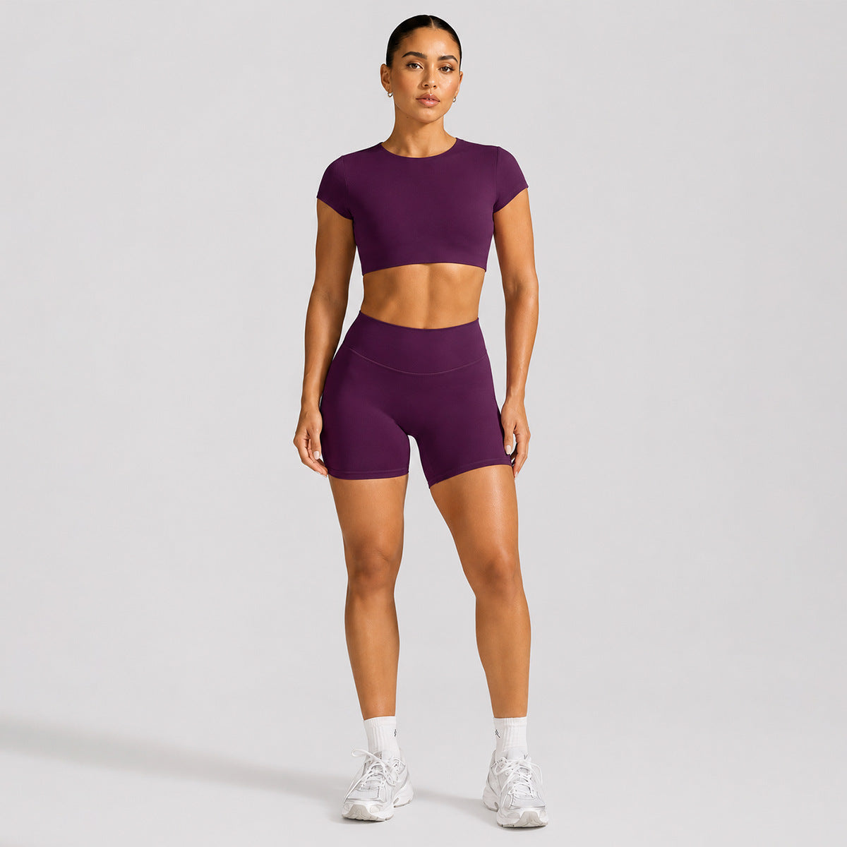 Backless Short sleeve T-shirt sports short sleeve suit women with breast pad fitness top outdoor sports yoga suit（副本）