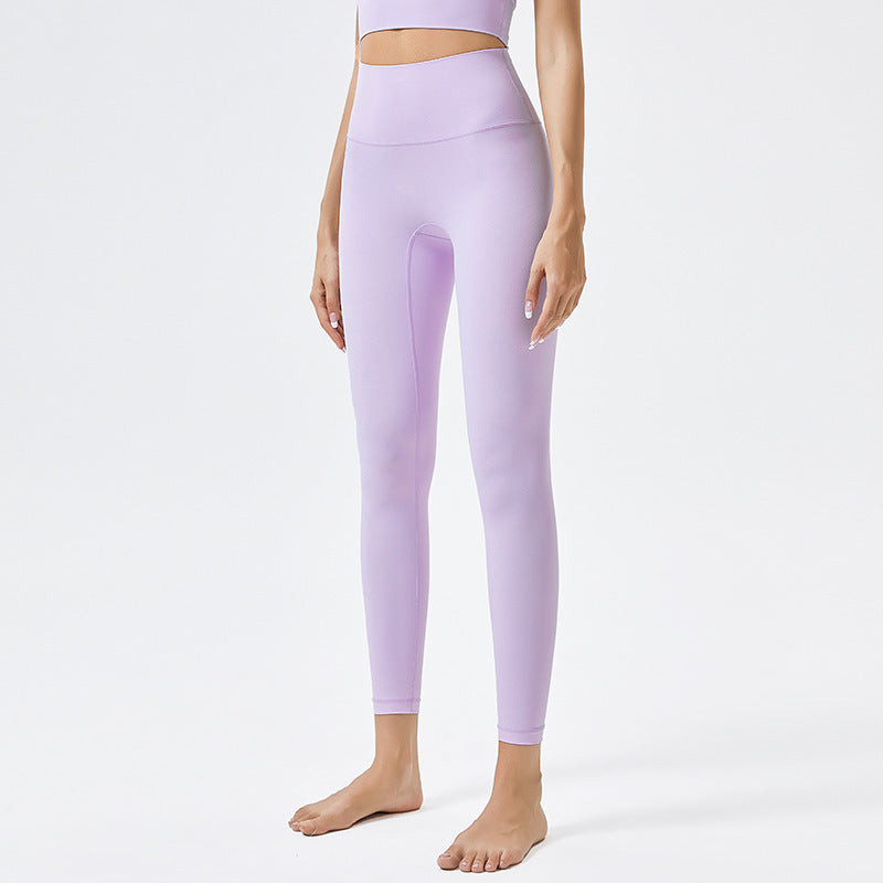 Fitness cloud feeling super soft hip lift women high waist stretch naked sense sports running yoga leggings