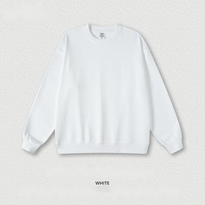 Wool loop 440G loose round neck solid color hoodie 11 colors