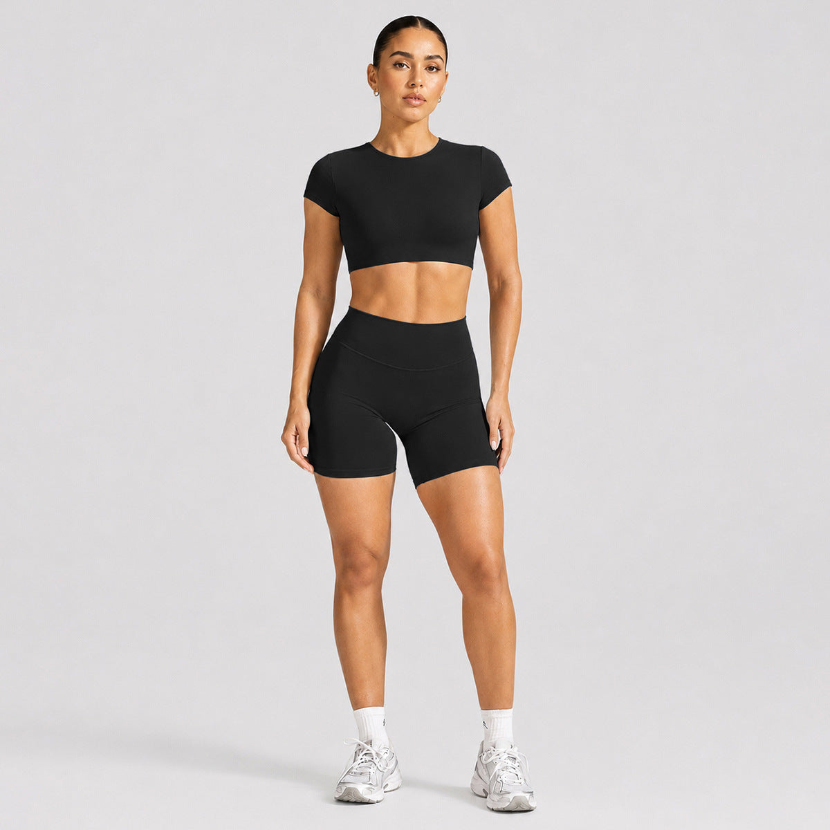 Backless Short sleeve T-shirt sports short sleeve suit women with breast pad fitness top outdoor sports yoga suit（副本）