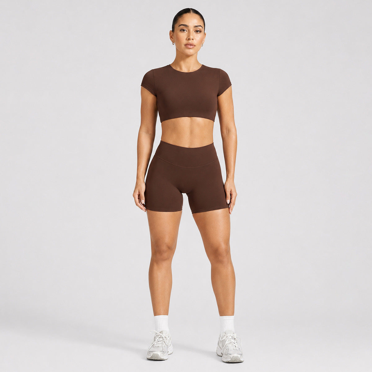 Backless Short sleeve T-shirt sports short sleeve suit women with breast pad fitness top outdoor sports yoga suit（副本）
