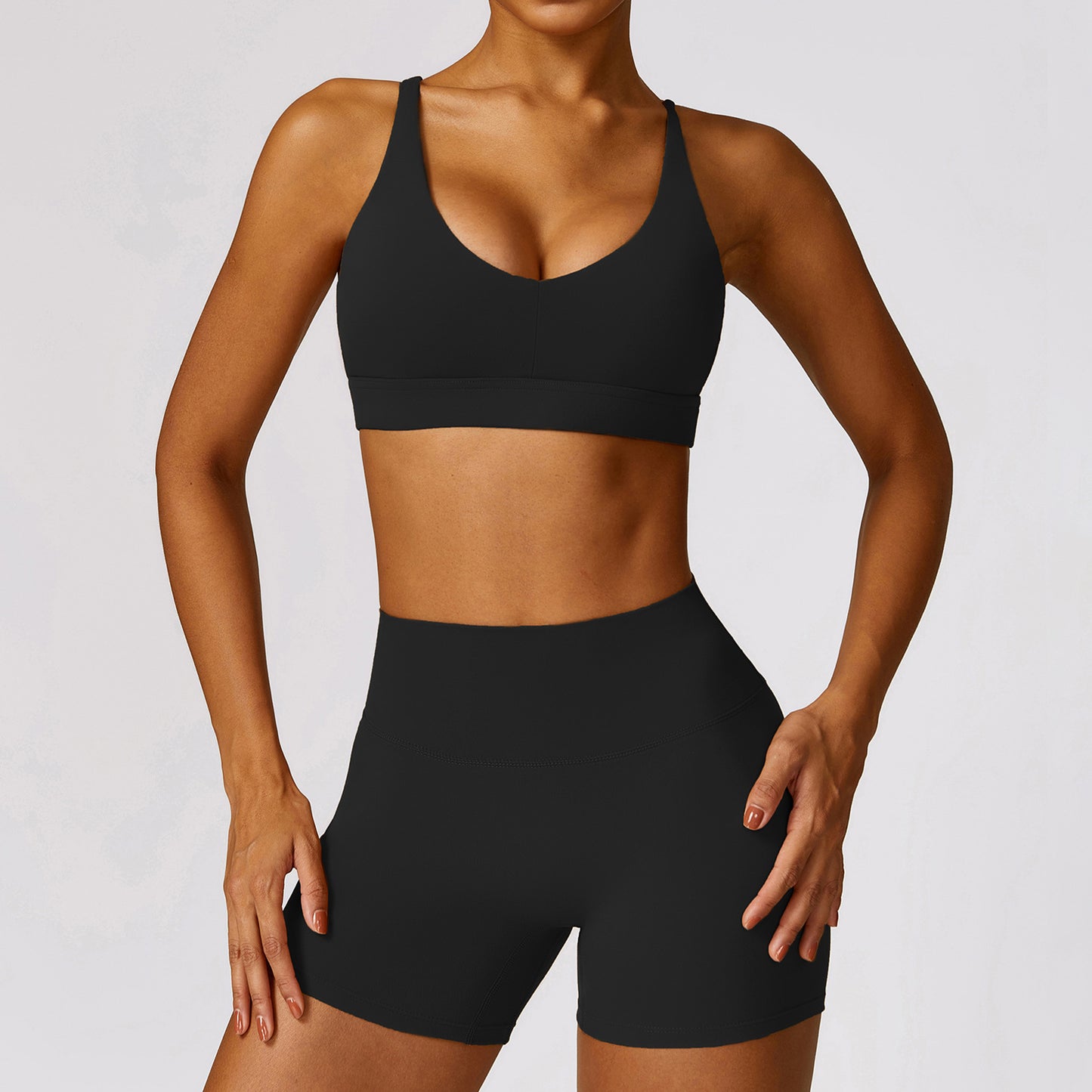 Tight sports set quick-drying running fitness wear 8552 5 colors