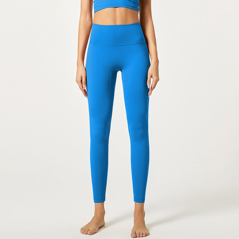 Fitness cloud feeling super soft hip lift women high waist stretch naked sense sports running yoga leggings