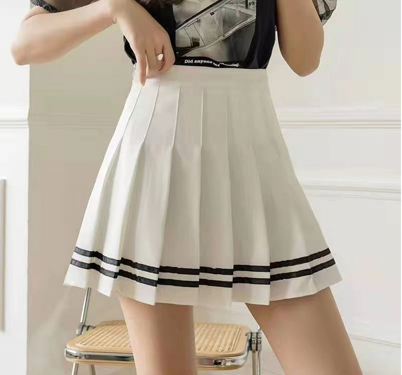 Plus size high-waisted sport skirt