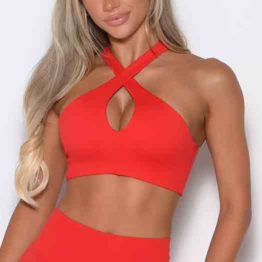 Tank top sexy halter cross yoga dress